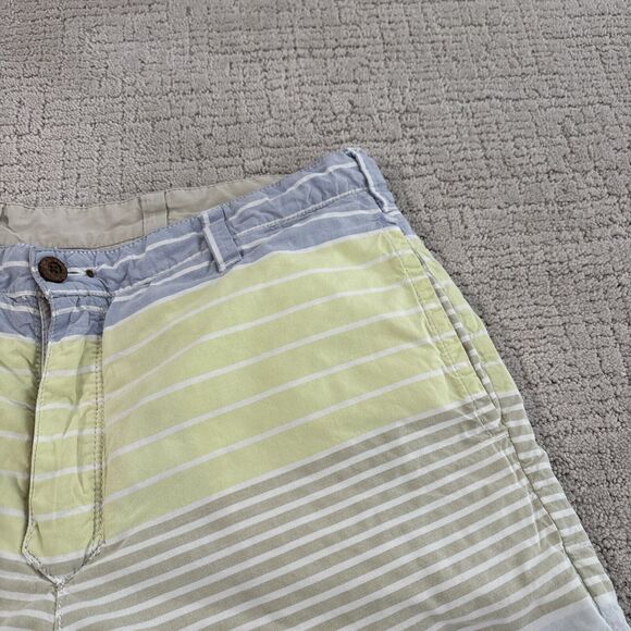 Tailor Vintage Reversible Shorts 32”Chino Multi Color W/Stripes/Tan - Picture 3 of 12